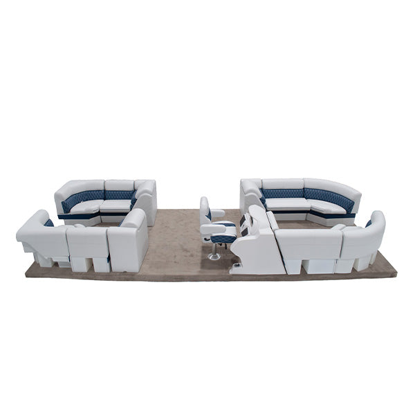 Sunset Collection 22'+ Front & Rear Lounge Pontoon Seat Package Thumbnail Image