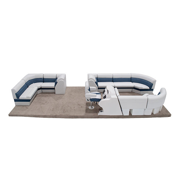 Sunset Collection Rear L with Front Lounge Pontoon Seat Package Thumbnail Image