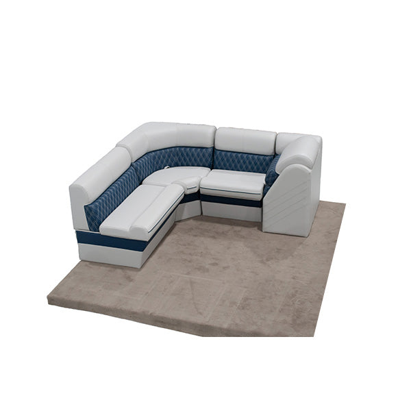 Sunset Collection Rear L with Front Lounge Pontoon Seat Package Image