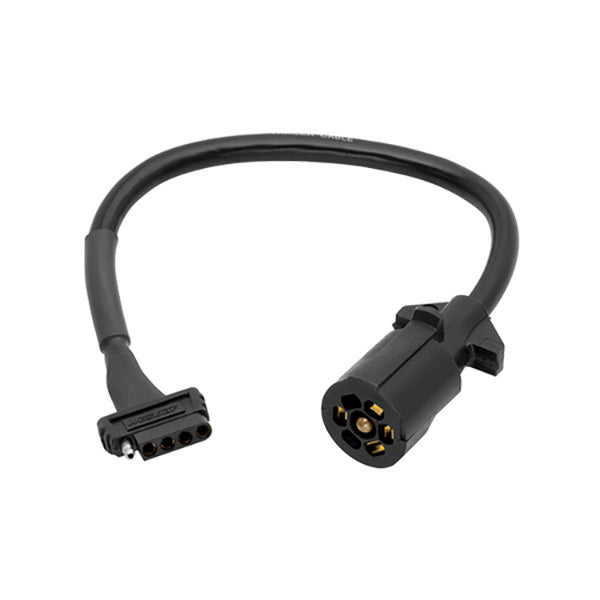 7-Way Blade to 5-Flat Plug Adapter