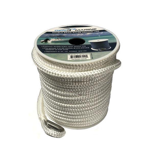 White Double Braid Anchor Line