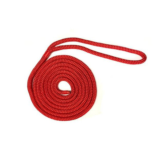 Red Double Braid Dock Line