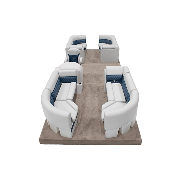 Sunset Collection 22'+ Front & Rear Lounge Pontoon Seat Package Image