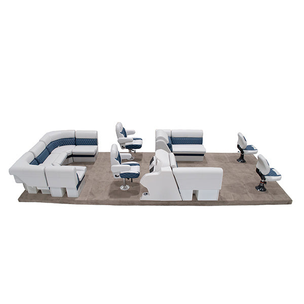 Sunset Dual Bucket Fishing Pontoon Seat Package Image