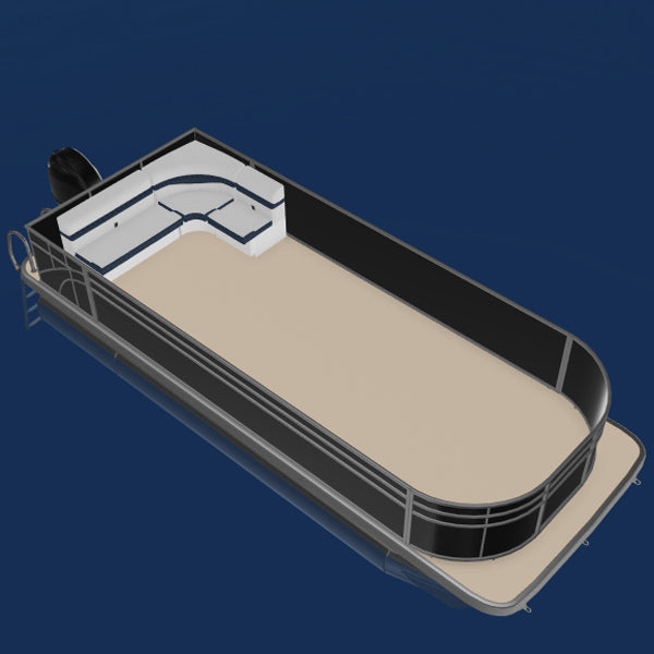 Sunset Collection Rear Bench Pontoon Seat Package