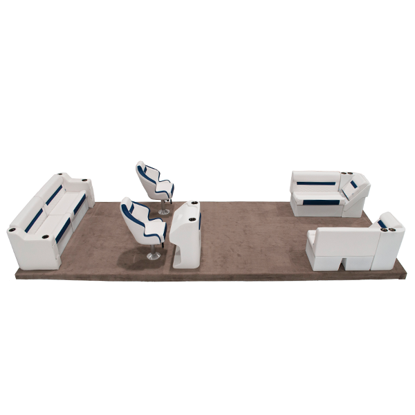 Wise DLX 18'-22' Dual Bucket Pontoon Furniture Set Thumbnail Image