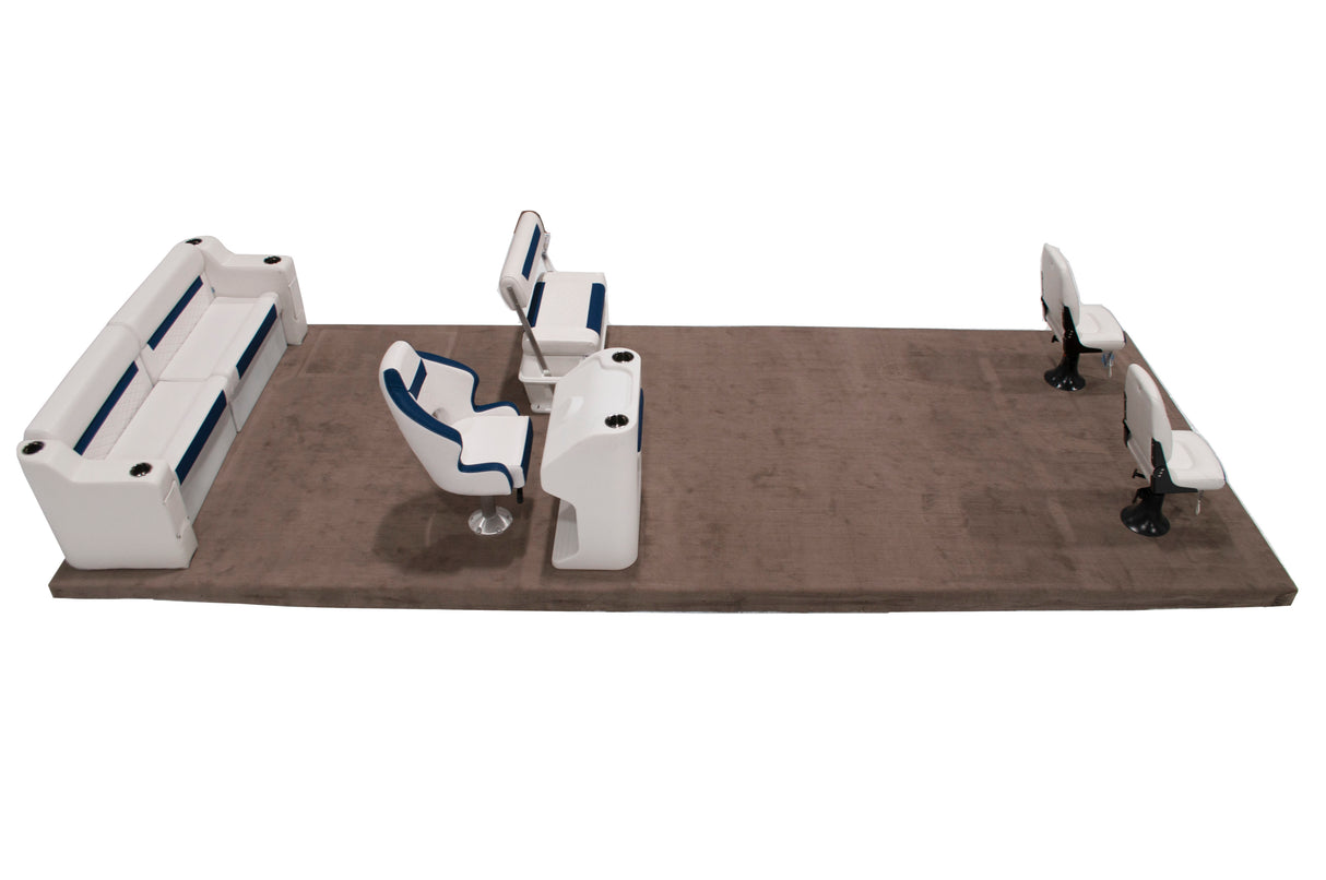 Deluxe Complete 18-22' Fishing Pontoon Furniture Set