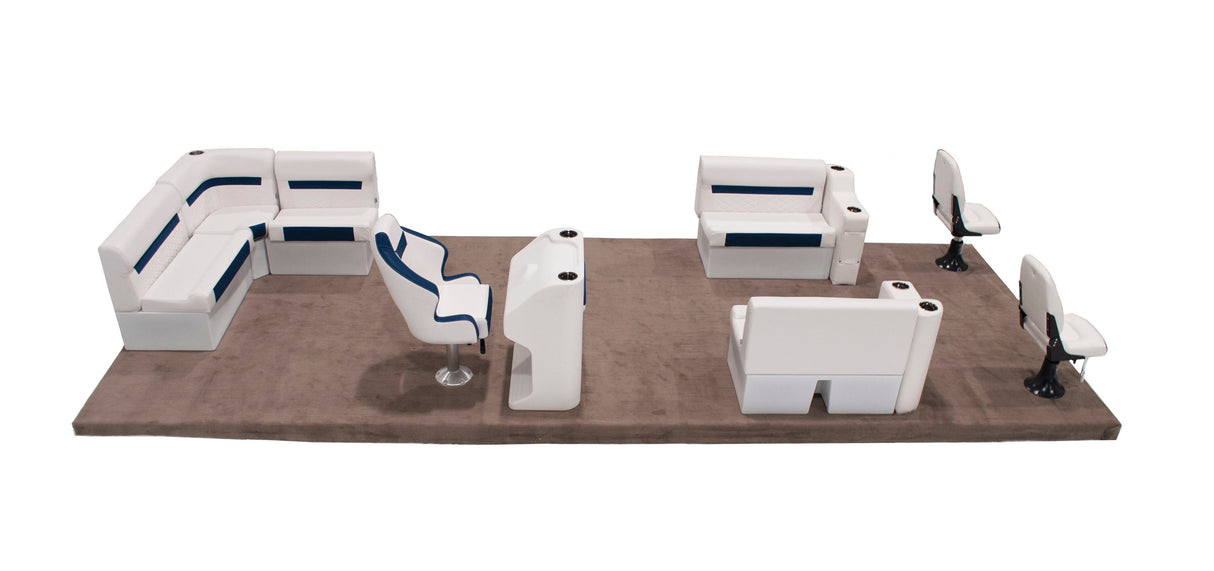 Deluxe 22'+ Fishing Pontoon Furniture Set