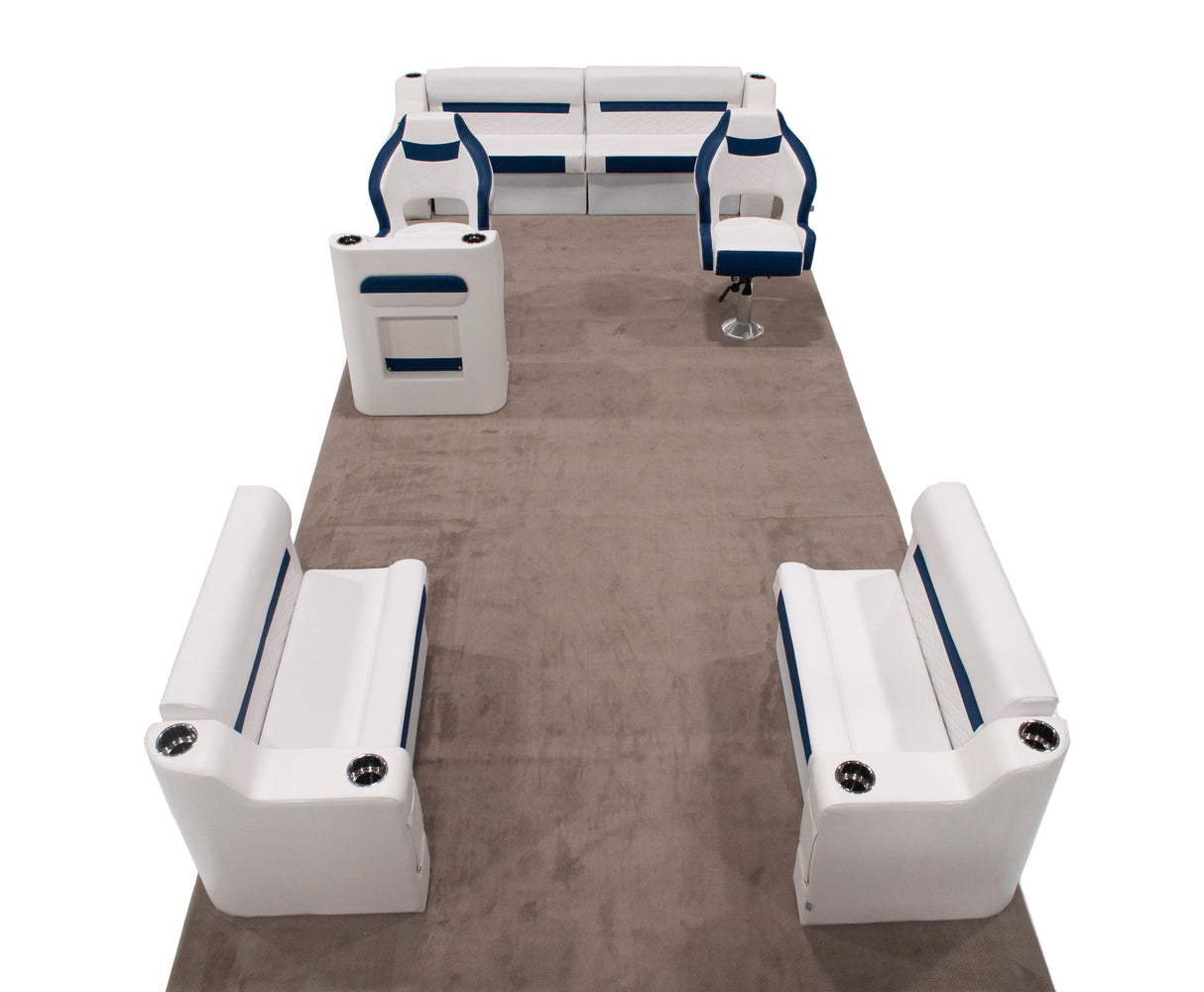 Deluxe 18'-22' Dual Bucket Traditional Pontoon Furniture Set
