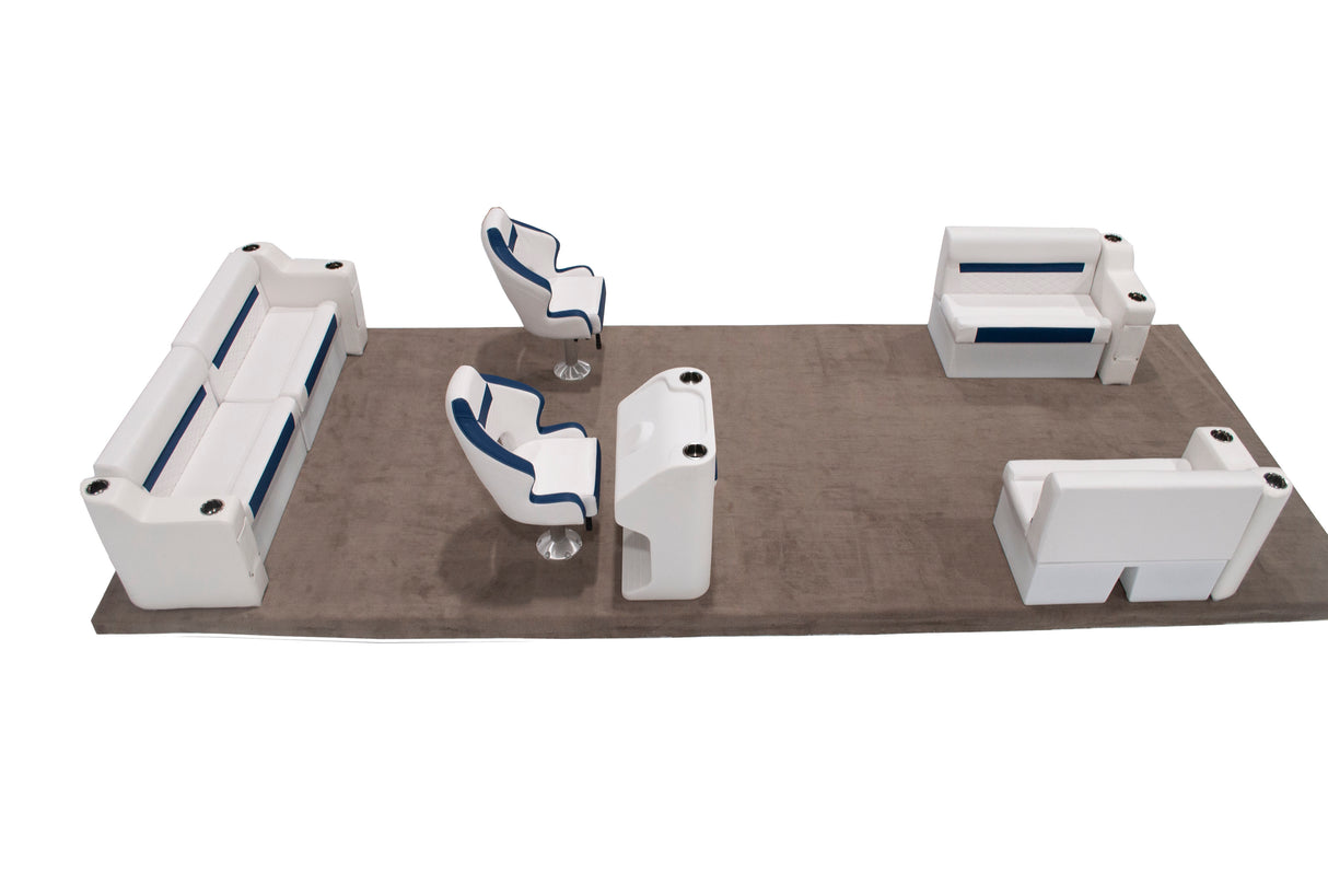 Deluxe 18'-22' Dual Bucket Traditional Pontoon Furniture Set