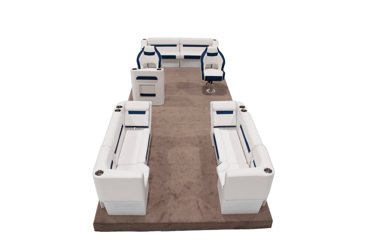 Deluxe 22'+ Dual Bucket Traditional Pontoon Furniture Set