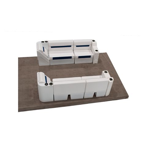 Wise DLX Front Lounge Pontoon Furniture Set Picture