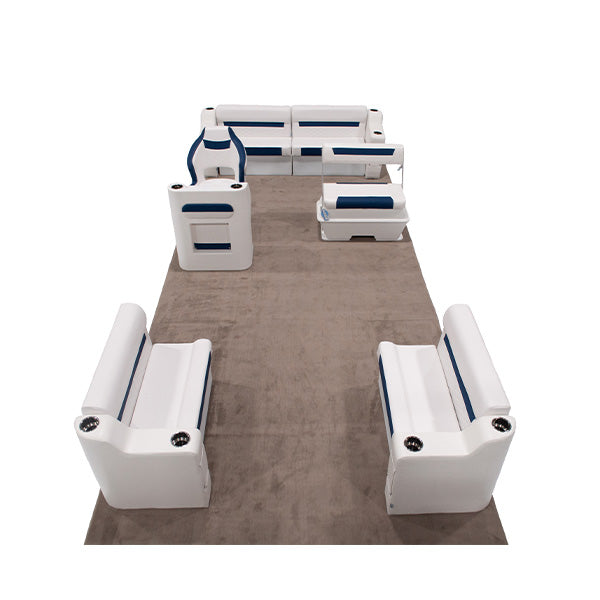 Wise DLX Front & Rear Couch with Swingback Pontoon Furniture Set Image