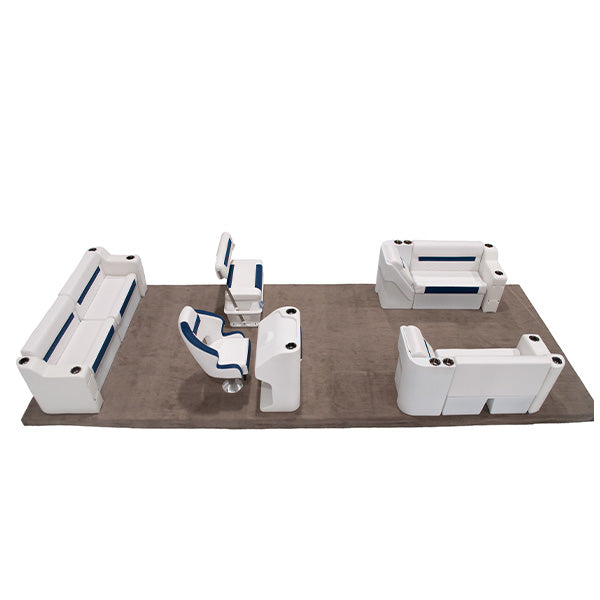 Wise DLX Lounge with Rear Bench & Swingback Pontoon Furniture Set Thumbnail Image