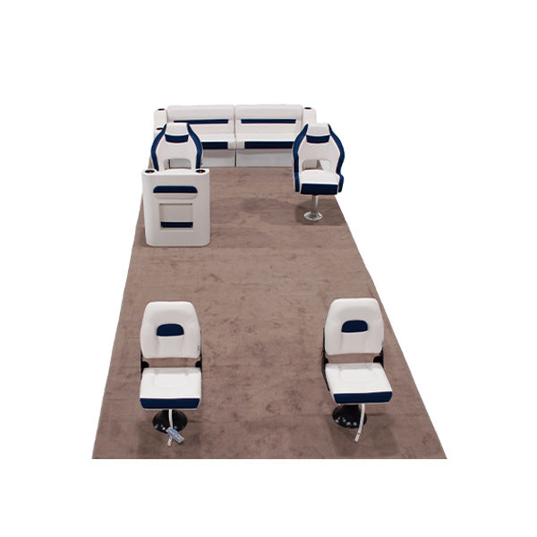 Wise DLX 18-22' Rear Bench Fishing Pontoon Furniture Set Image