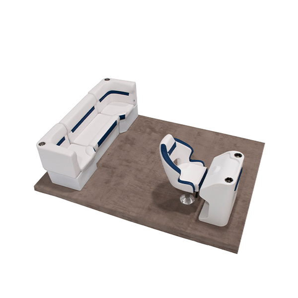 Wise DLX Rear Couch & Console Pontoon Furniture Set Thumbnail Image