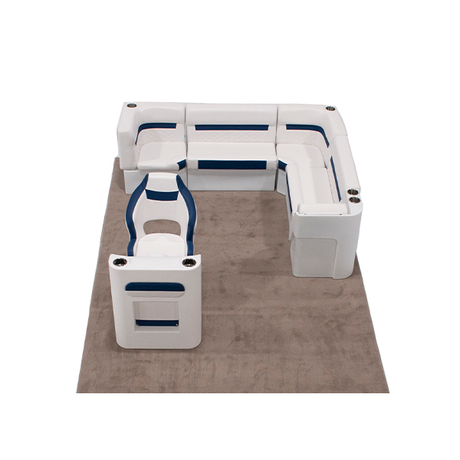 Wise DLX Rear L Leanback & Steering Console Pontoon Furniture Set Thumbnail Picture