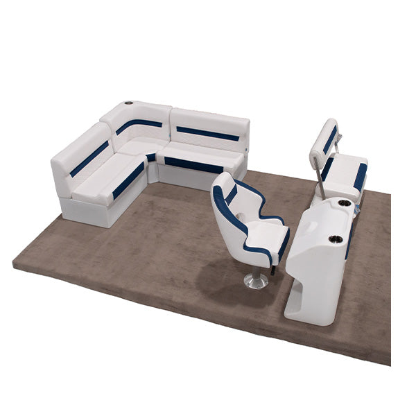 Wise DLX Small Rear L with Swingback Pontoon Furniture Set Thumbnail Image