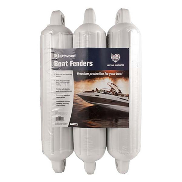 3 Pack Boat Fenders White