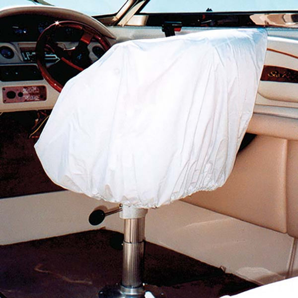 Helm/Bucket Seat Cover- White Vinyl