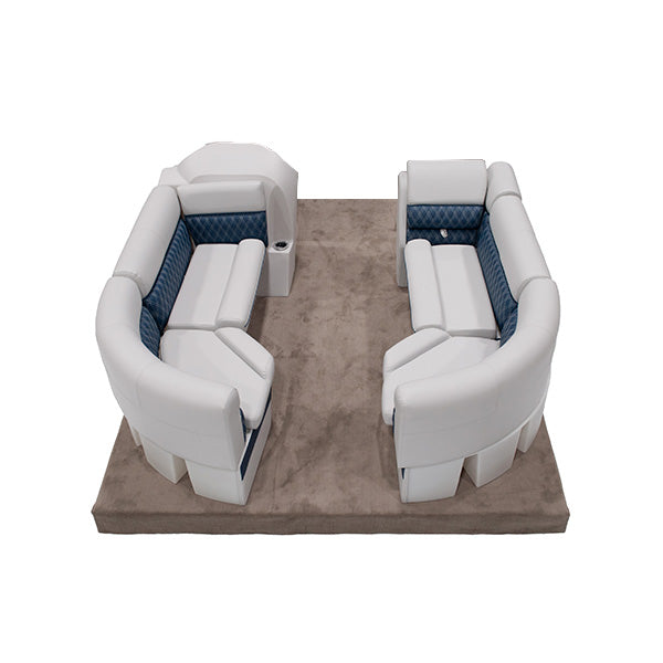 Sunset Collection Rear L Lounge with Front Lounge Pontoon Seat Package Image