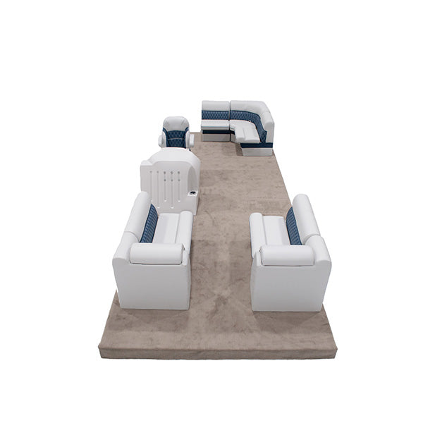 Sunset Rear L & Front Lounge Pontoon Seat Package Image
