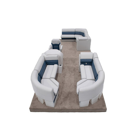 Sunset Collection Rear L with Front Pontoon Seat Package Image