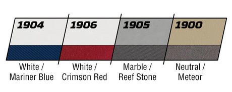 Deluxe Series 37" Pontoon Boat Bench Seat Color swatches
