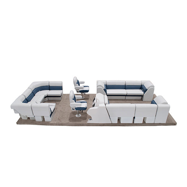 Sunset Dual Bucket 18-22' Pontoon Seat Package