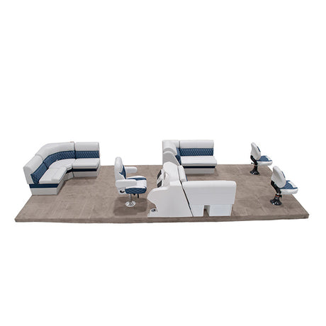 Sunset Rear L Fishing Pontoon Seat Package Thumbnail Image