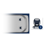 Sunset Collection Dual Folding Seat Pontoon Seat Package