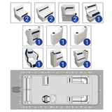 Deluxe 22'+ Traditional Pontoon Furniture Set
