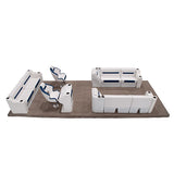 Wise DLX Full Lounge with Double Bucket Seat Pontoon Furniture Set Thumbnail Image