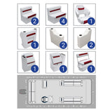 DLX Full Lounge with Swingback Cooler Pontoon Seat Package