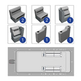 DLX Front Lounge Pontoon Seat Package
