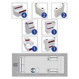 DLX Lounge with Rear Bench Pontoon Seat Package
