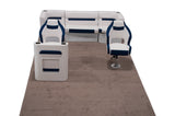 Deluxe Dual Bucket Rear Bench & Console Pontoon Furniture Set