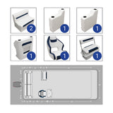 DLX Rear Bench, Console, & Swingback Pontoon Seat Package