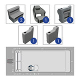 DLX Rear Bench & Steering Console Pontoon Seat Package