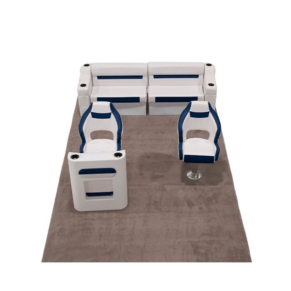 DLX Rear Couch & Dual Bucket Seat Pontoon Seat Package