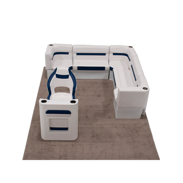 DLX Rear L Pontoon Seat Package