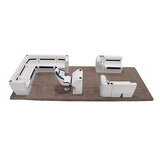 DLX 18-22' Rear L with Front Lounge Pontoon Seat Package
