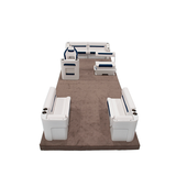 Wise DLX 18'-22' Swingback Full Pontoon Furniture Set image