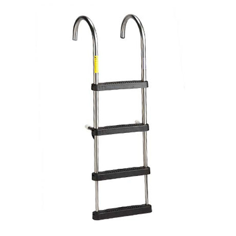 EEz-In Telescoping Stainless Steel Pontoon Ladder w/ Deck Mounting Cups